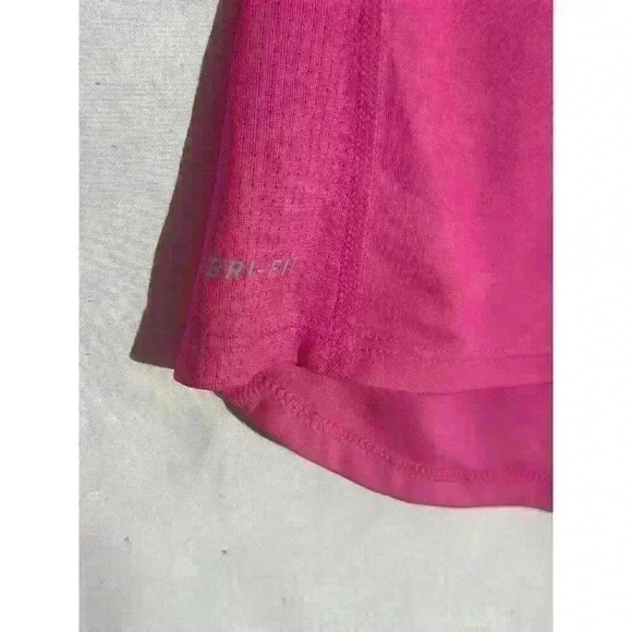 Nike Dri Fit Miler Running Shirt Pink Reflective Small 596447 Women - Picture 3 of 9